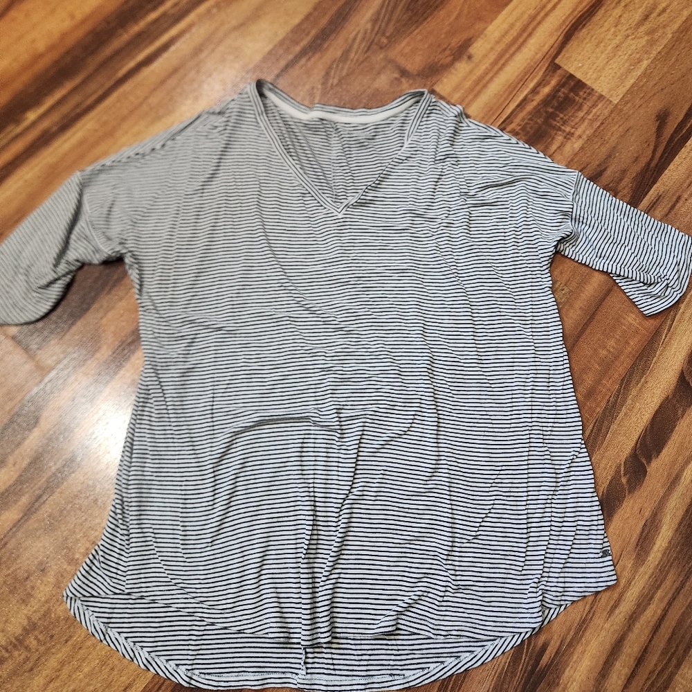 Aerie Jegging Striped Tee size L
